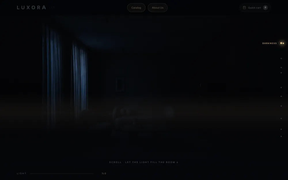 Luxora website template preview