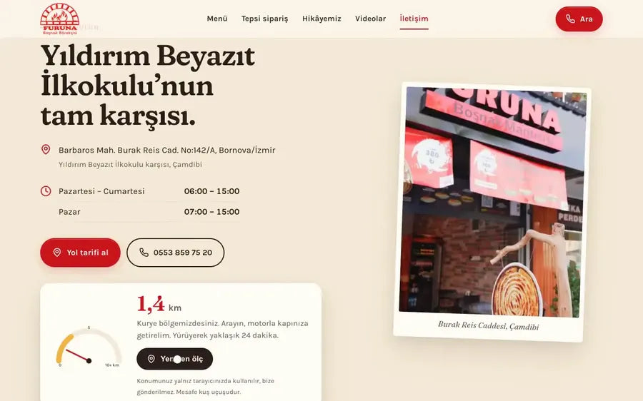 Furuna Boşnak Börekçisi: Ne kadar uzak?