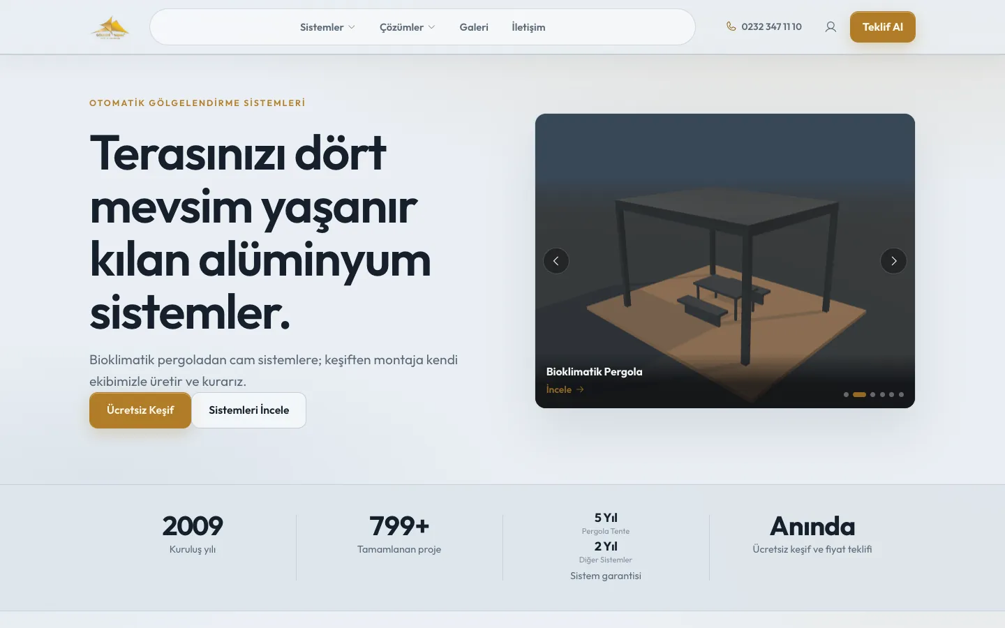 Gölgede Yaşam sitesinin açılış ekranı
