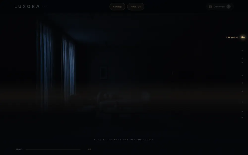 Luxora website template preview