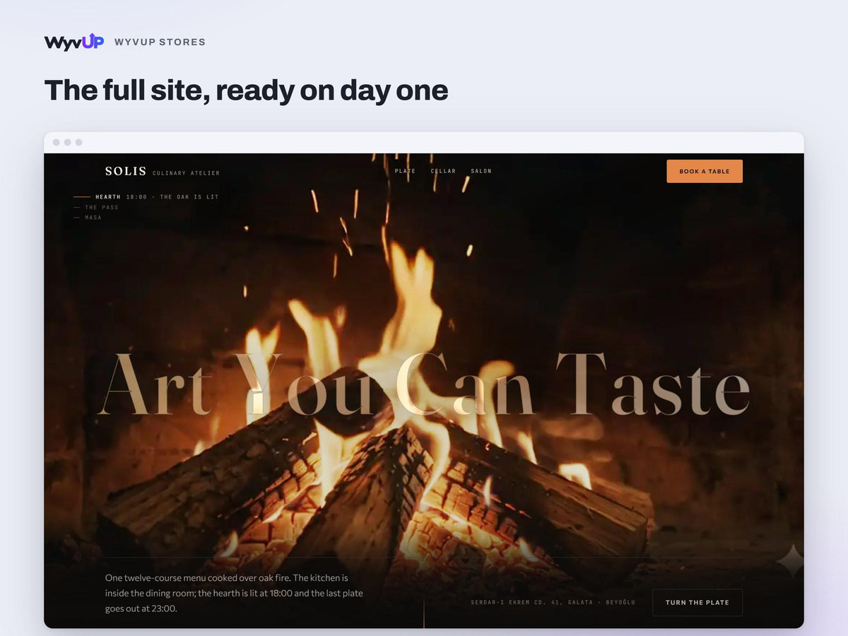 Restaurant Website Template | Fine Dining & Chef Site | Lovable AI Editable React Template | Menu and Reservations