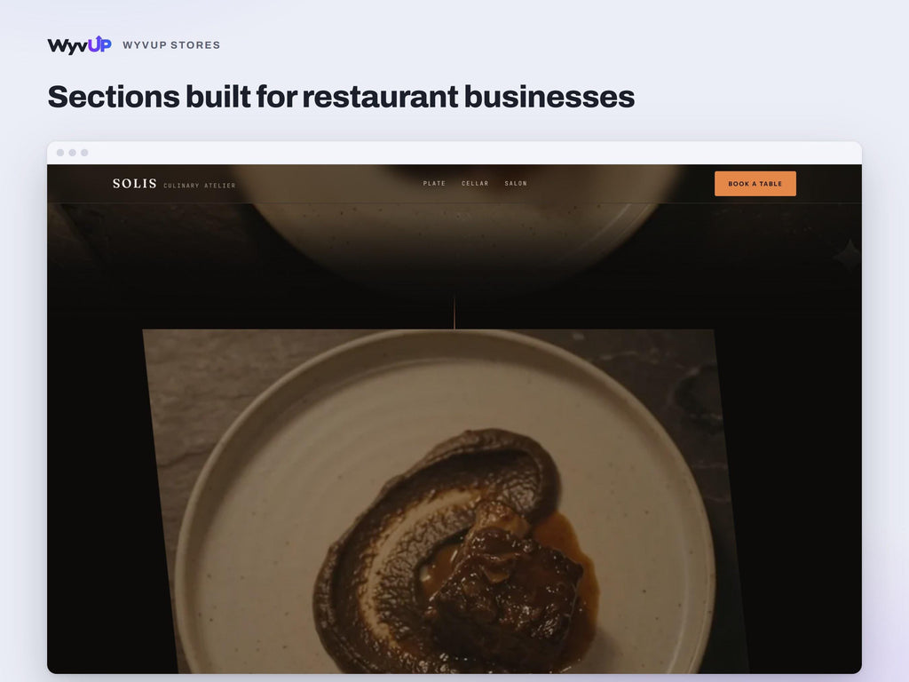 Restaurant Website Template | Fine Dining & Chef Site | Lovable AI Editable React Template | Menu and Reservations