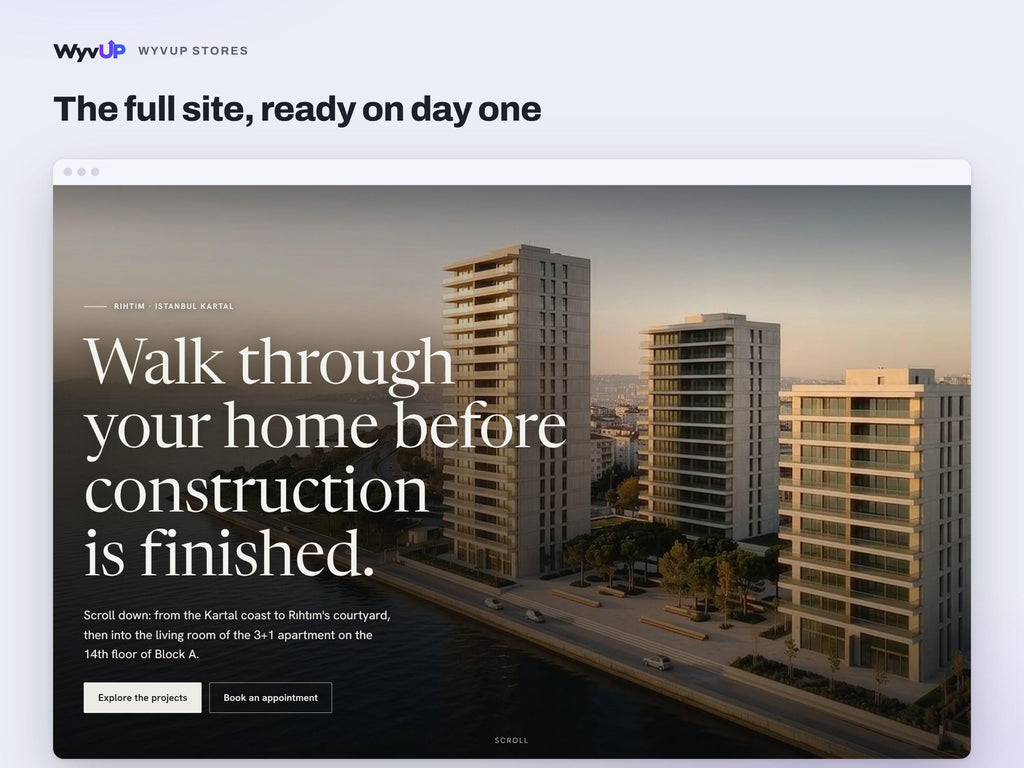 Real Estate Developer Website Template | Housing Project & Apartment Sales Site | AI Editable HTML Template | 360 Tours