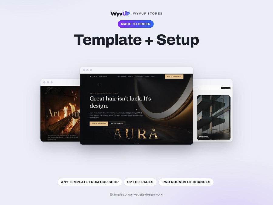 Website Template + Setup Service