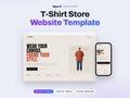 T-Shirt Store Website Template | Clothing Brand & Streetwear Shop Site | Lovable AI Editable React Template | Outfit Builder