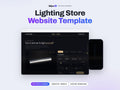 Lighting Store Website Template | Interior Product Shop Site | Lovable AI Editable React Template | Price Configurator