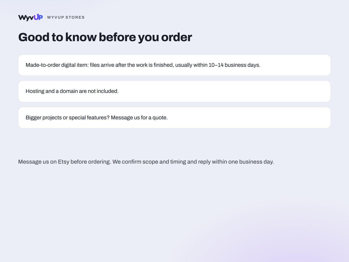 Custom Coded Website | Hand-Built HTML or React Site, Source Code Included | Made to Order