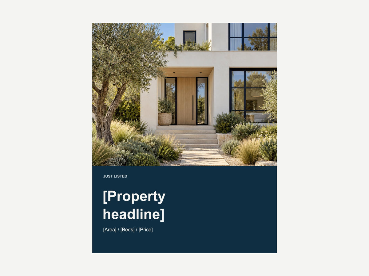 Real Estate Canva Templates, Property Instagram Posts, Stories and Viewing Guide, English and Turkish