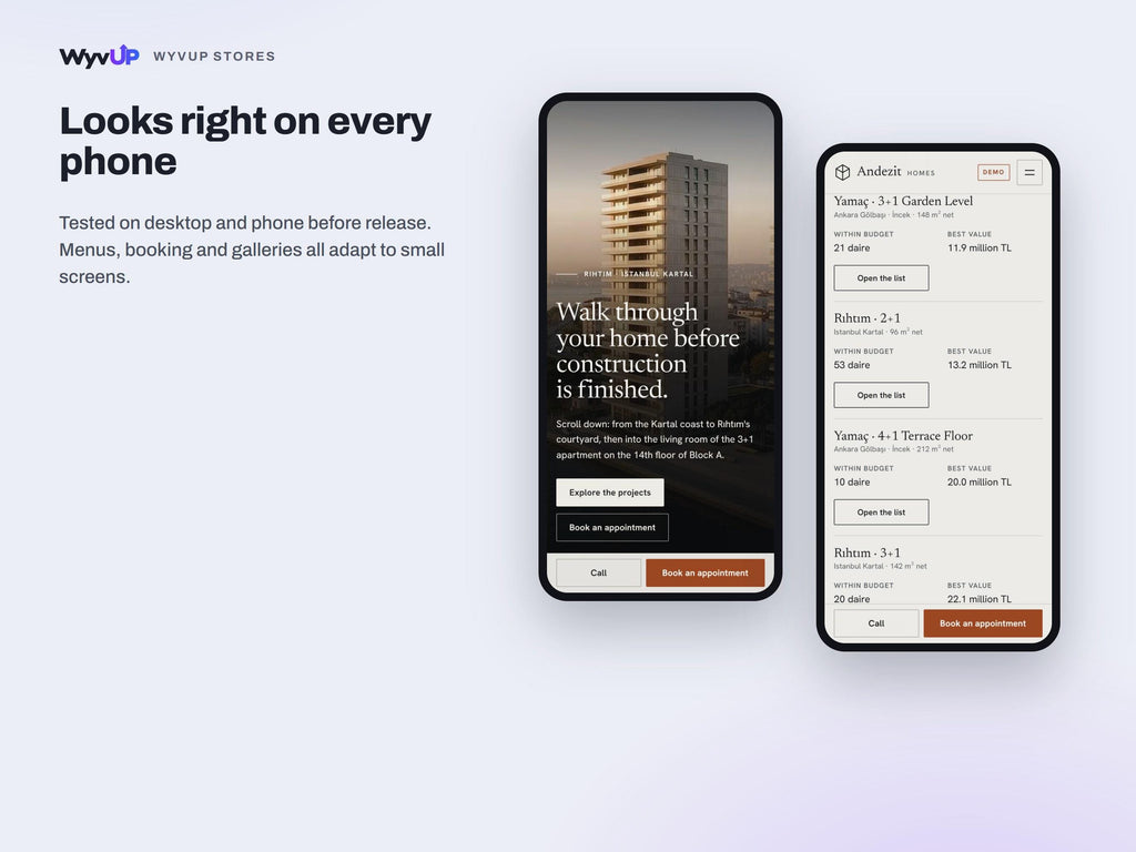 Real Estate Developer Website Template | Housing Project & Apartment Sales Site | AI Editable HTML Template | 360 Tours