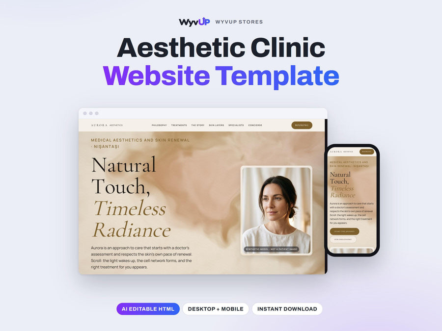 Aesthetic Clinic Website Template