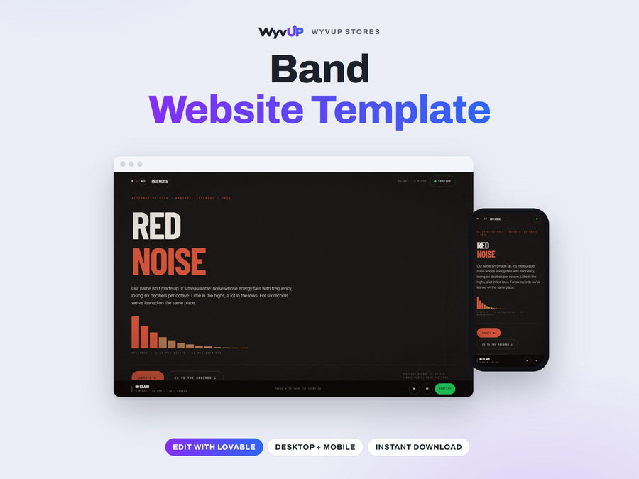 Band Website Template