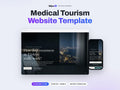 Medical Tourism Website Template | Health Travel Agency & Clinic Site | AI Editable HTML Template | Treatment Pages