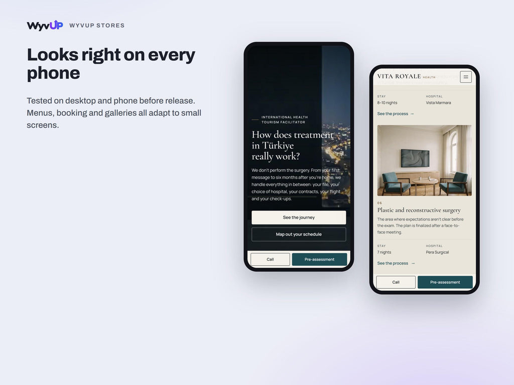 Medical Tourism Website Template | Health Travel Agency & Clinic Site | AI Editable HTML Template | Treatment Pages