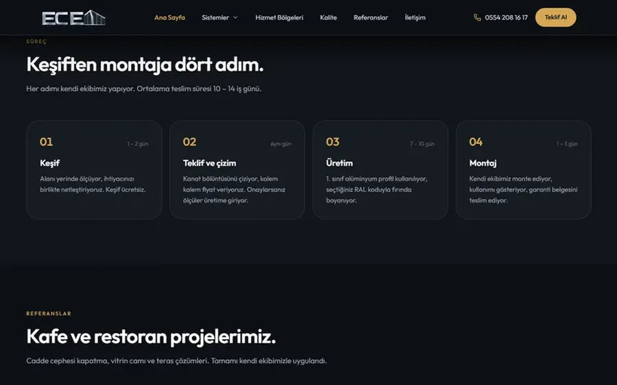 Ecem Cam Balkon: Survey to installation, in four steps